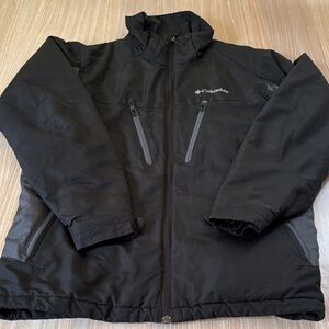 Columbia winter coat black gray